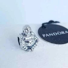 AUTHENTIC PANDORA SMILING BUDDHA SILVER CHARM + GIFT BOX #148