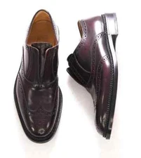 Salvatore Ferragamo Men’s Gaudino Wingtip Brogue Leather Loafer Size 8. NWB