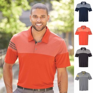 Adidas Heather 3-Stripes Block Mens Polo Sport Shirt - A213 | eBay
