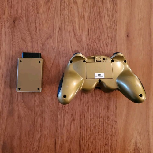 Rare Datel Wireless PS2 Controller With Receiver/Dongle (Gold) - Picture 2 of 6