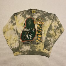 Bob Marley x Online Ceramics Woke up and Live Tuff Gong XL Tie Dye Sweatshirt