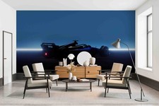 3D Automobile Exhibition Hall Self-adhesive Removeable Wallpaper Wall Mural 1219