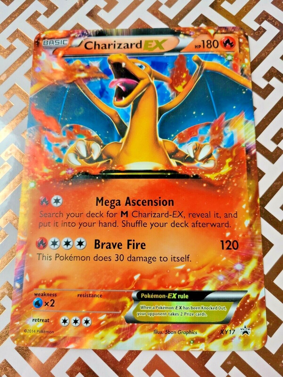 Pokemon TCG Card Jumbo Oversized Black Star Promo Charizard XY17