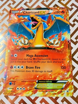 Pokemon TCG Card Jumbo Oversized Black Star Promo Charizard XY17
