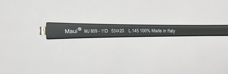 3733 - MAUI JIM 809 MJ809 GRIS AMBAS TEMPLOS NUEVO AUTÉNTICO Foto 2 de 4