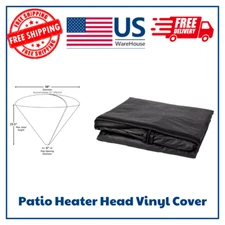 Vinyl Patio Heater Head Cover Waterproof Outdoor Dust Protection