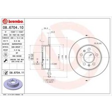 BREMBO 2x Bremsscheibe hinten 265 Voll für Renault Espace III JE0_