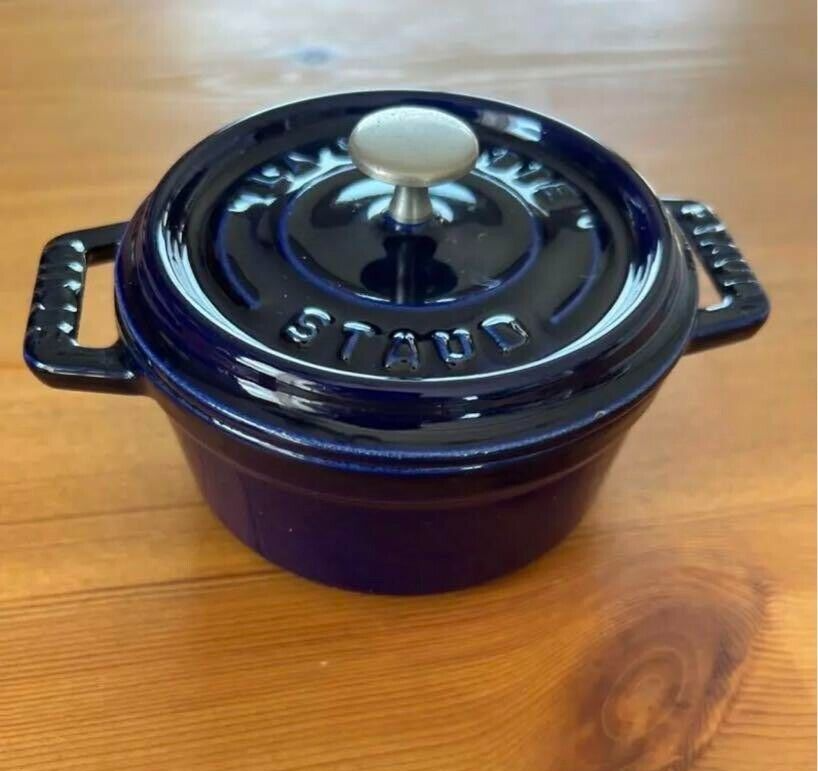Staub Pico Cocotte Round Dark Blue 3.9in | eBay