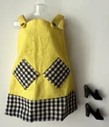 Vintage Barbie 1965 Mattel Francie Cool It Yellow Dress & Black Piligrim Shoes