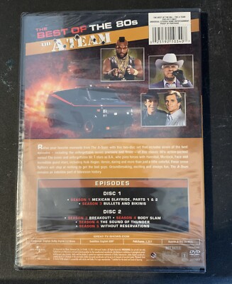 The Best Of The 80s :The A-Team , 7 Episodes , 2 Disc Set. New