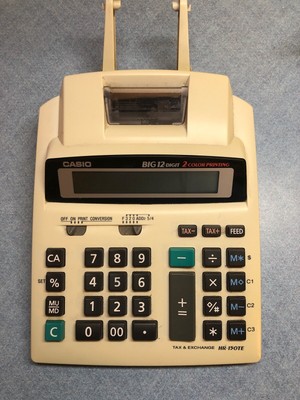 Casio Hr 150te 12 Digit 2 Color Print Big Display Desk Top Calculator Ebay