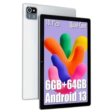 Urao Tablet 10.1" Android 13 Tablet 6+64GB Quad Core 1280×800 HD IPS WIFI