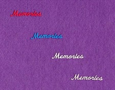 MEMORIES die cuts scrapbook cards