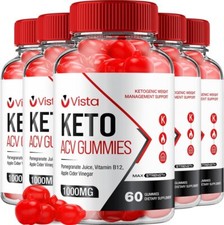 (5 Pack) Vista Keto ACV Gummies - Official - Keto Vista ACV Advanced Formula...