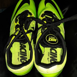 green track shoes