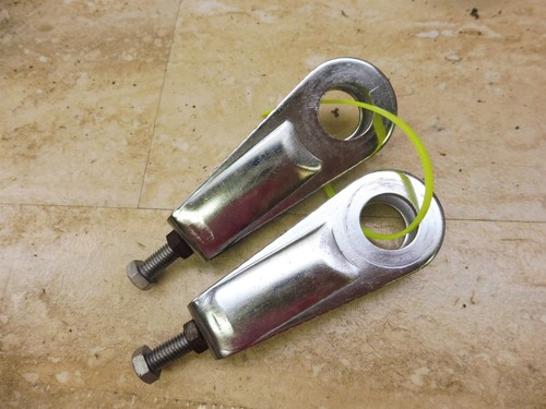 1981 Honda CB650C CB650 Custom H1490' rear wheel adjuster set - Picture 2 of 3
