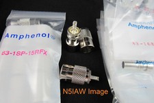 10 Amphenol PL 259 Connectors W/ UG-176 Reducers RG8,8X,213,9913,LMR-240, 400