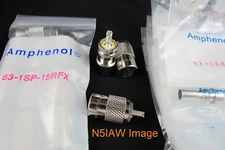 10 Amphenol PL 259 Connectors W/ UG-176 Reducers RG8,8X,213,9913,LMR-240, &400