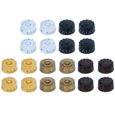 Colorful Acrylic Bass Knobs Guitar Knobs Knurled Volume Tone Control Knobs,4 Pcs