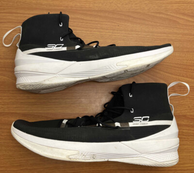 Under Armour Curry 3 Zero II Sample Black White Size 19.5 Sneakers