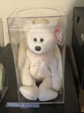 RARE Ty Beanie Babies Halo the Angel Bear Toy Excellent Condition 