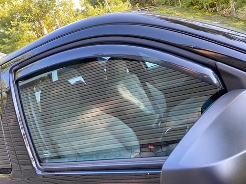 In-Channel Smoke Window Visor Vent Shade for 2016-2023 Toyota Tacoma Access Cab - Picture 7 of 13