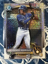 Yophery Rodriguez - 2025 Bowman 1st Bowman Chrome Megabox  Mojo - Brewers