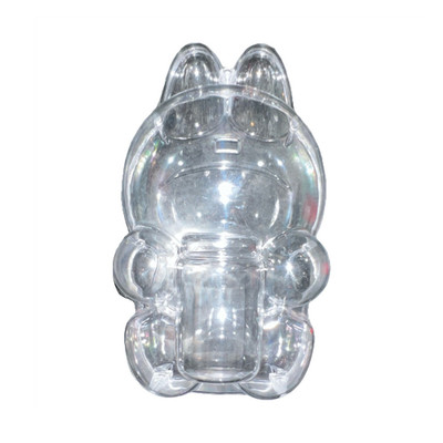 Clear Plastic Rabbit Figure Display Case/Container Character Shaped