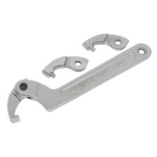 Image of Sealey Adjustable C Spanner - Hook & Pin Wrench Set 4pc 32-76mm SMC2M 
