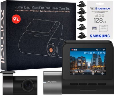 VIDEORECORDER 70MAI A500S PRO++ GPS 1944P + RC06 RÜCKKAMERA 128GB