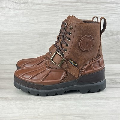 Polo Ralph Lauren Oslo Low Buckle Size 9 D Mens Brown Waterproof