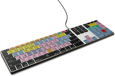 Pro Tools Shortcut Backlit Aluminum Keyboard for Mac   150+ Color-Coded Audio Ed