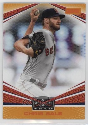 2019 Topps Stadium Club Beam Team Orange Foil 4/50 Chris Sale #BT-21 0sm9
