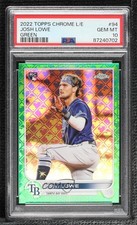2022 Chrome Logofractor Edition Green Refractor 61/99 Josh Lowe #94 PSA 10 15x5