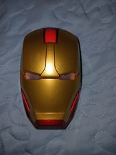 Wireless Iron Man Mouse NO USB UNTESTED Batery Operated