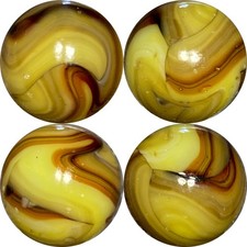 MINT 5/8" ALLEY AGATE CO. "TATER BUG" SWIRL MARBLE