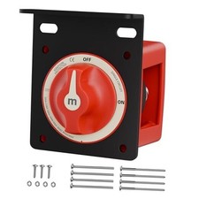 Battery Disconnect Switch with Mounting Bracket, 12-48V Heavy Duty Battery Cut