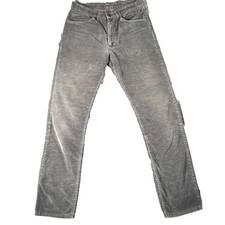 Levi s Corduroy Pants Mens Gray Straight Leg Fit 30 x 32 90s Retro Style