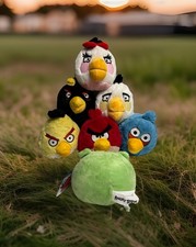 Angry Birds 5  Plush Mixed Lot of  7  Stuffed Toys - Dated 2010-2012