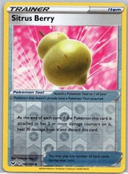 Sitrus Berry 182/202 Reverse Holo Sword & Shield Base Set