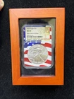2020 New Year’s Edition MS70 Fine Silver Eagle 1oz American Flag Slab NGC