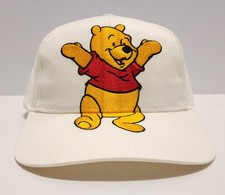 Vintage 1990s Winnie The Pooh Disney Embroidered Snapback Hat Cap