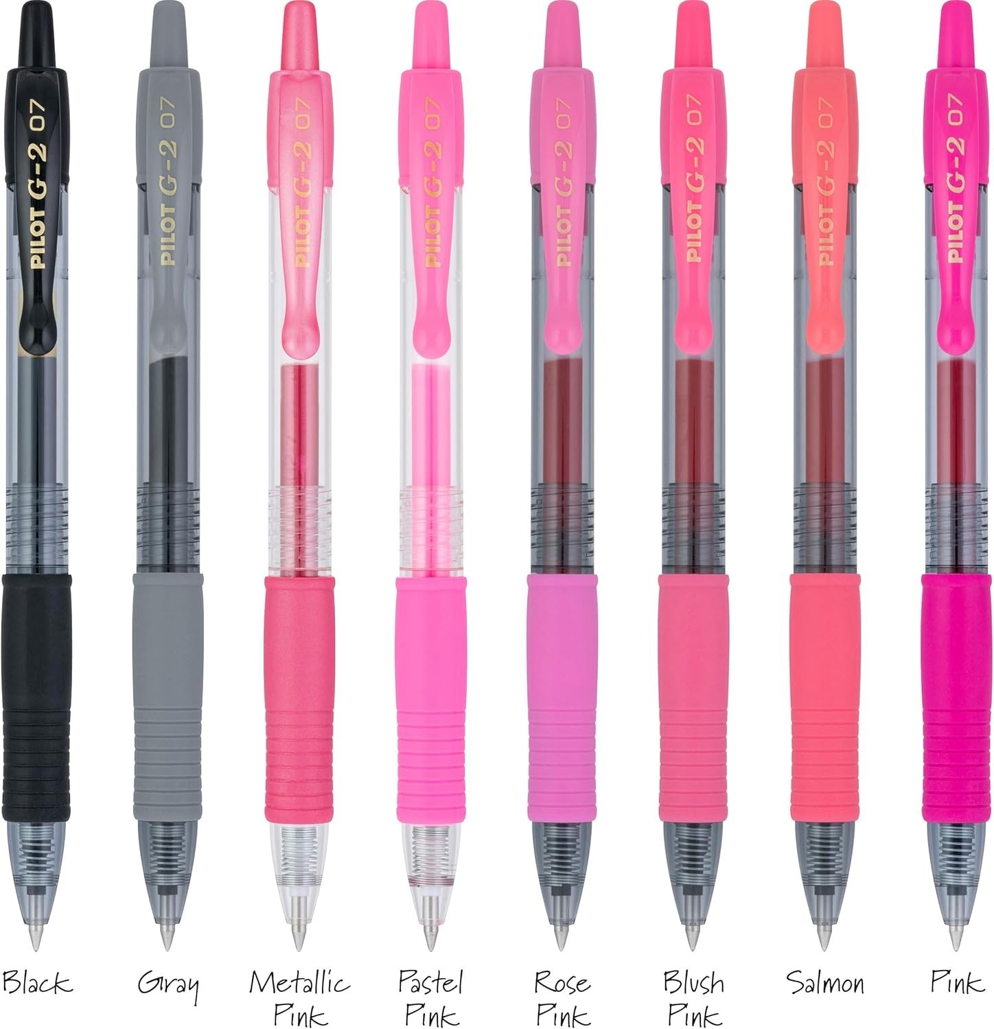 G2 Boost Collection: 8 Assorted Gel Pens with Ergonomic Grip – Fine Point 0.7 mm