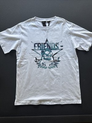 VLONE Skull Graphic White Regular Fit Men's T-Shirt Large