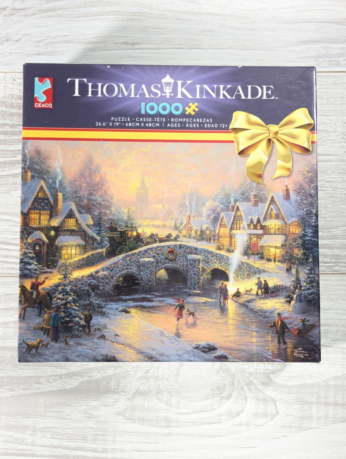 Thomas Kinkade 1000 Pc 2018 Ceaco Spirit Of Christmas Puzzle 26.6