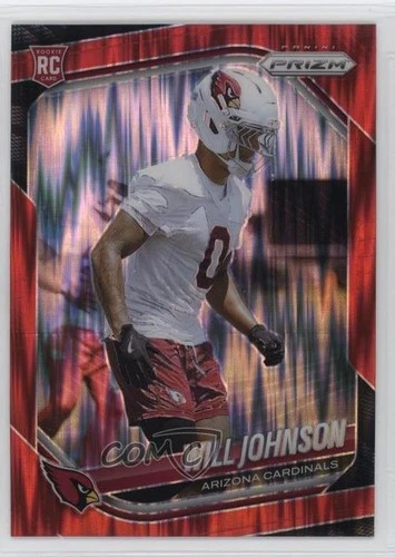 2025 Panini Prizm Rookies Red Flash Prizm Will Johnson #370 Rookie RC 15ts