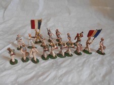 Vintage Plastic figures Early Starlux sailors marines 1960s french