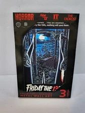 Open Road Freddy Exorcist Pennywise 3pcs Metal Wall Art Set New Friday The 13th