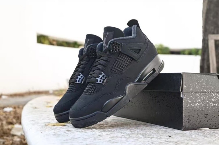 2025 Black Cat Air Jordan 4 Retri Mid Top Size 7-12 | eBay