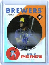 2022 Bowman Chrome Hedbert Perez Autographed Ascensions Card #/100 MLB